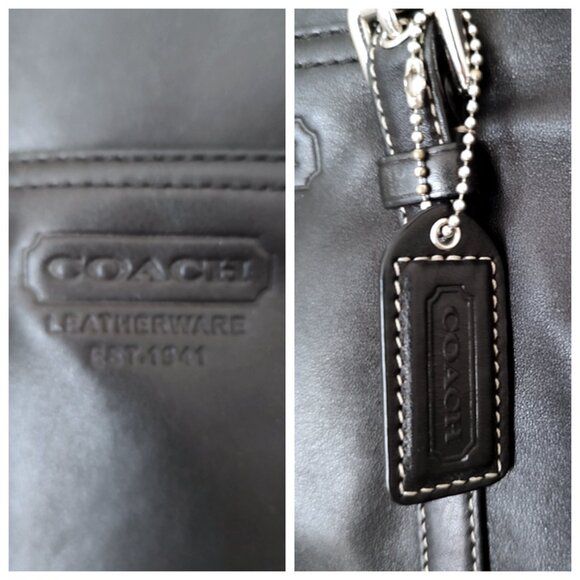 Coach Y2K vintage leather buckle Gallery tote #F11524 EUC - Picture 5 of 8